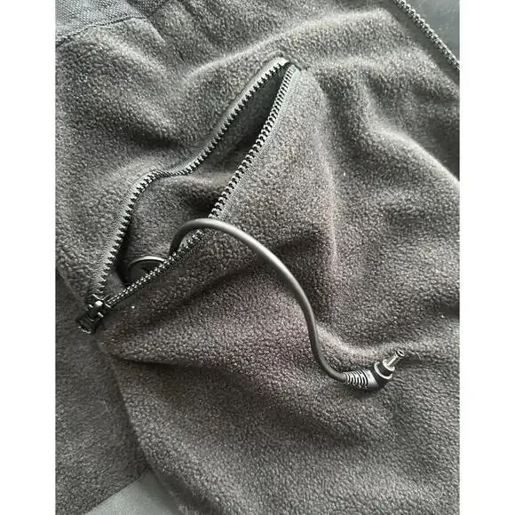ORORO Heated Fleece Full Zip Hoodie Mens M Black Sweatshirt No Battery EUC - Picture 8 of 8